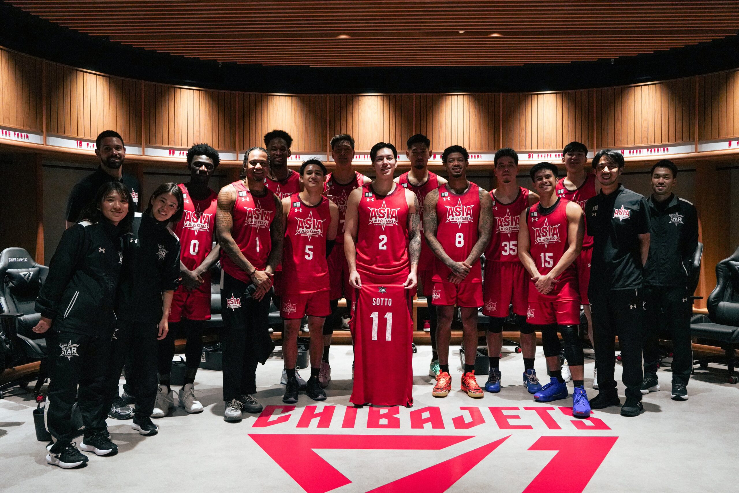 Filipino imports lead the Japan B.League All-Stars team.
