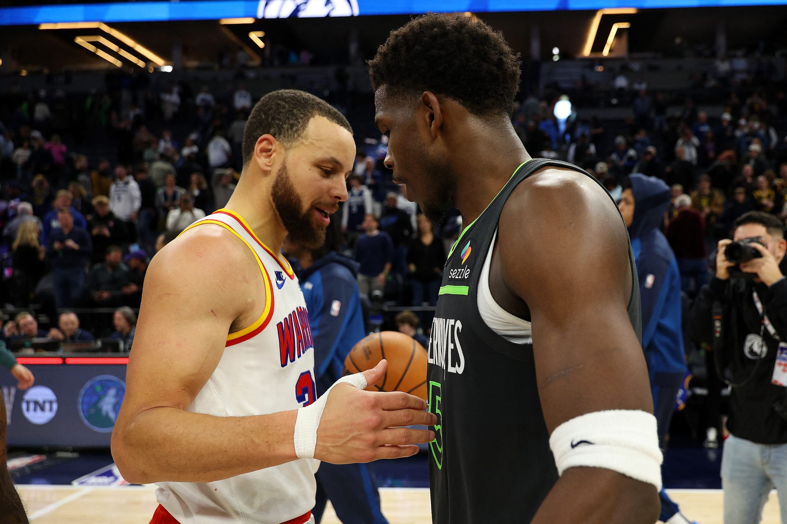 Timberwolves vs Warriors NBA playoffs Anthony Edwards Steph Curry