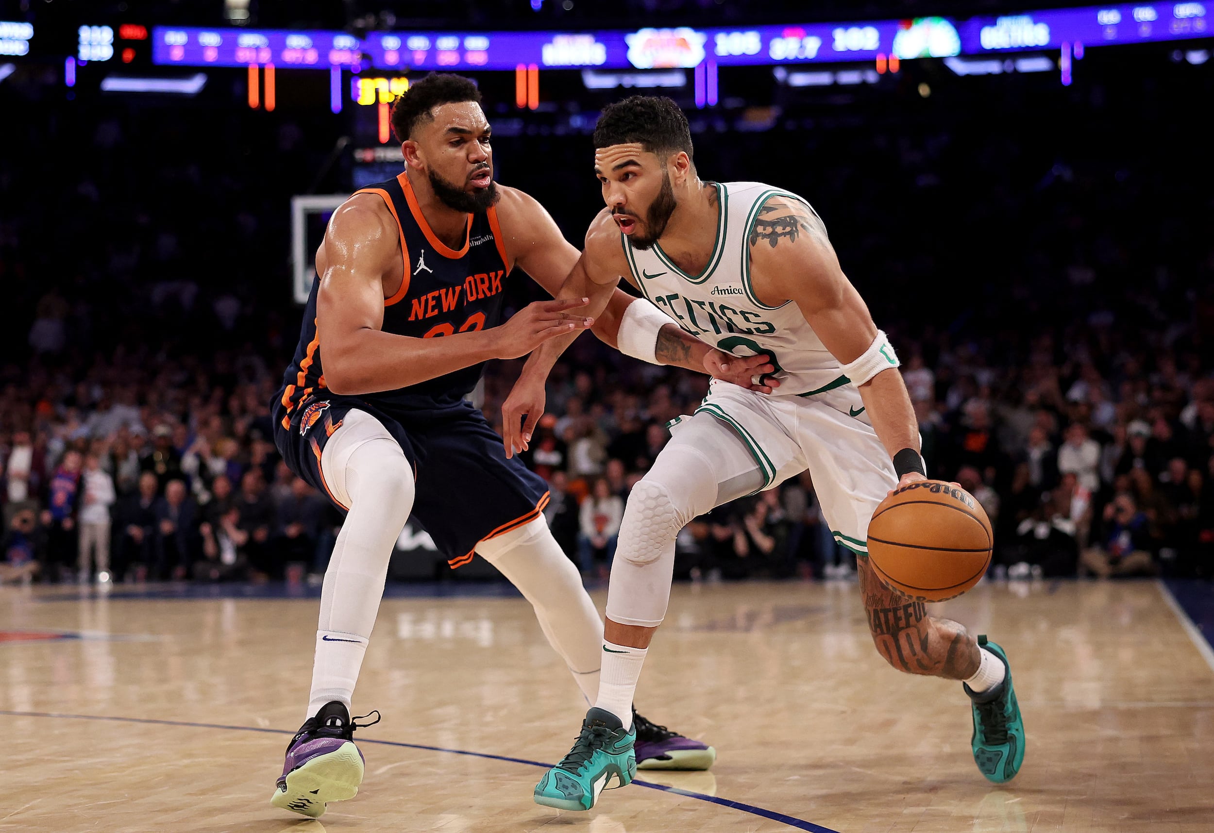 Jayson Tatum Celtics vs Knicks NBA playoffs