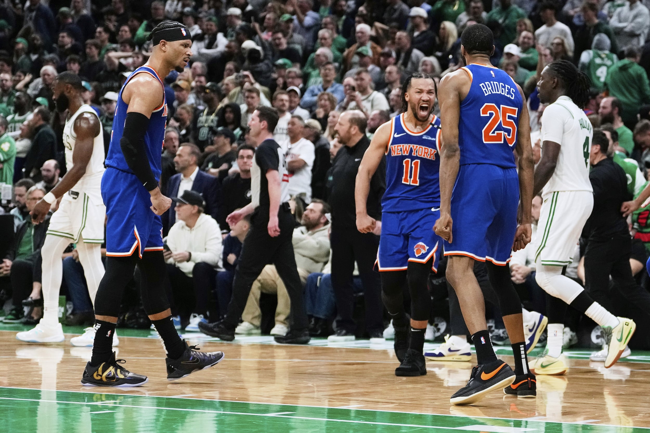Jalen Brunson Knicks beat Celtics Game 1 NBA East semis
