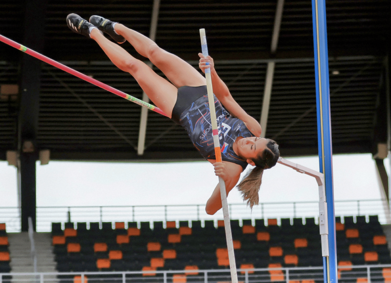 Nicolas rises to occasion, bags pole vault gold