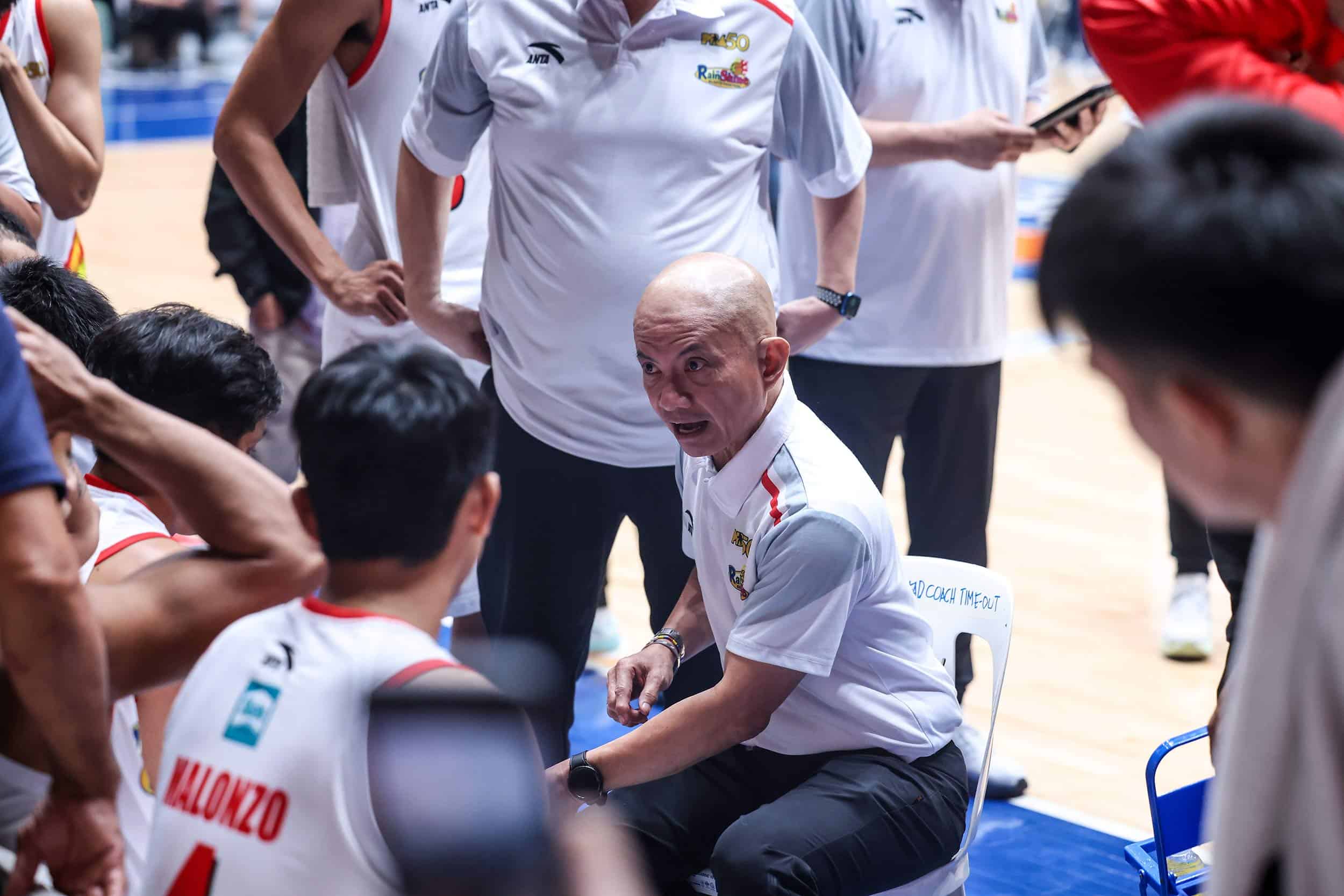 Rain or Shine Elastopainters coach Yeng Guiao during the PBA Philippine Cup. 